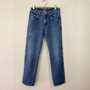 Wrangler 100% Cotton Premium Denim Straight Leg Blue Stone Wash Men's 29x30